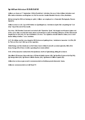 A preview of a PDF biography for Nicholson, William